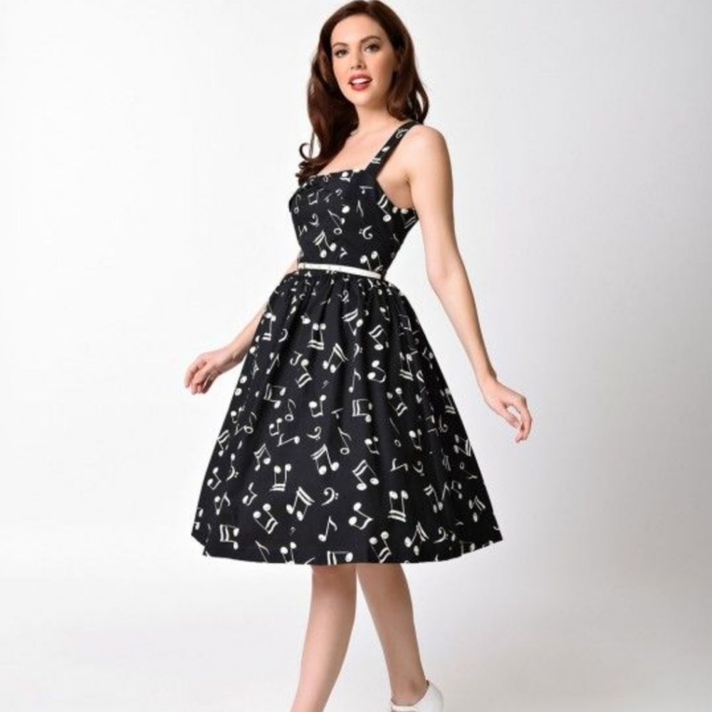 Lindy Bop music notes dress